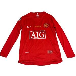 Manchester United 08 UCL Final Long sleeve Home Jersey Cristiano Ronaldo Medium